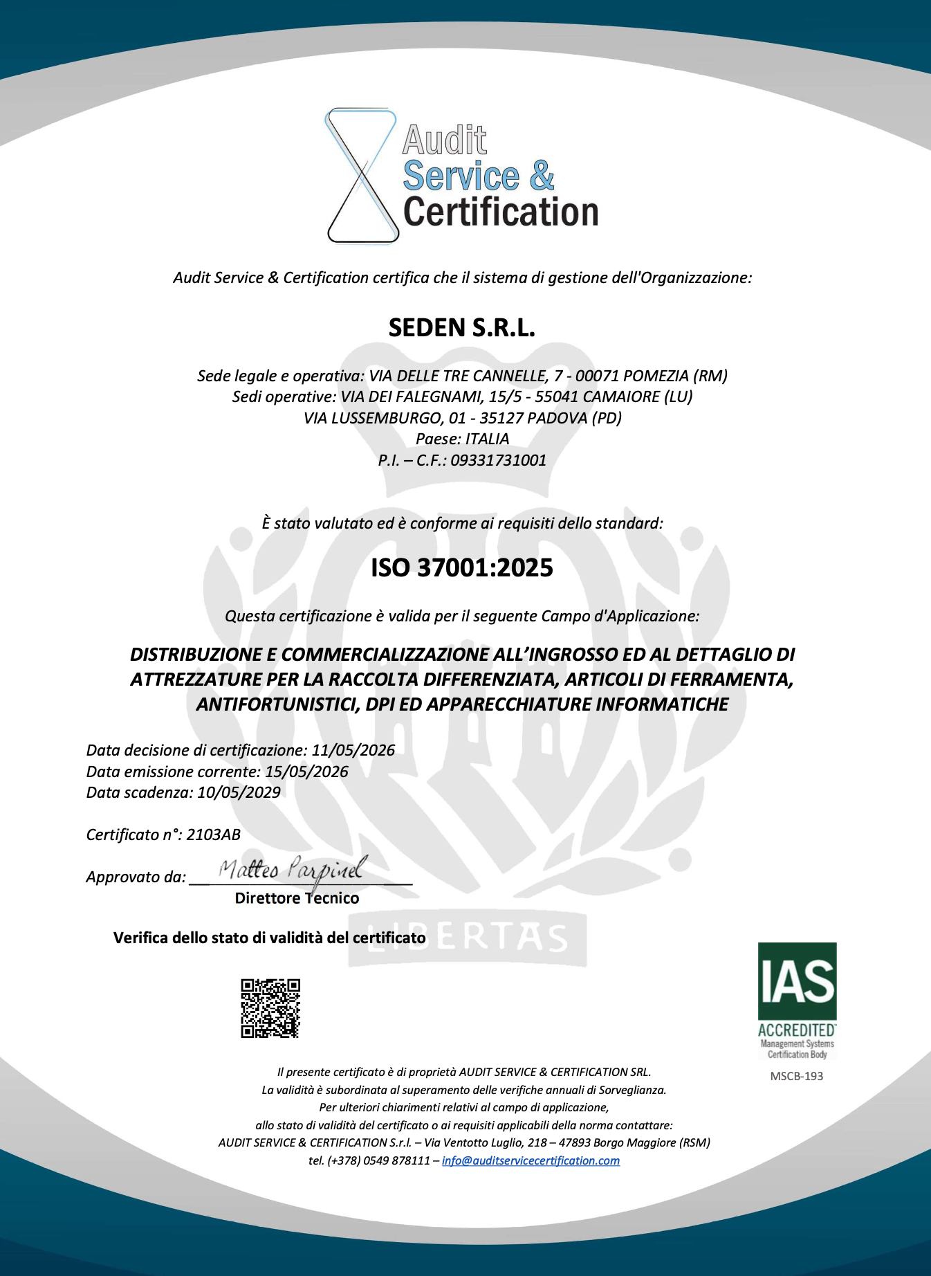 certificato-37001